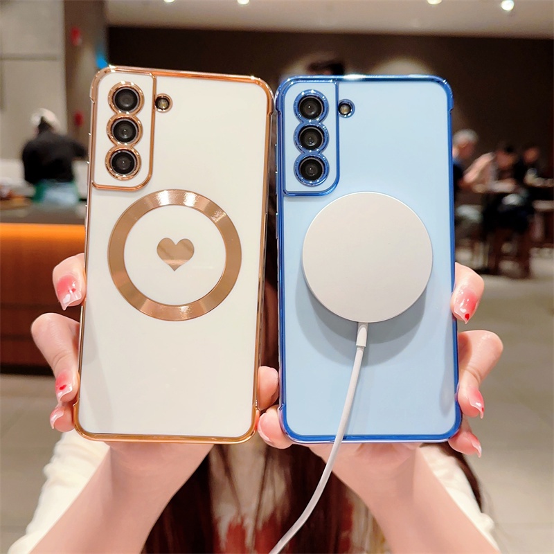 Ốp Lưng Trái Tim Nhiều Mẫu Mã Cho Điện Thoại Samsung Galaxy S22 Ultra S21 Plus S21 S20 FE
