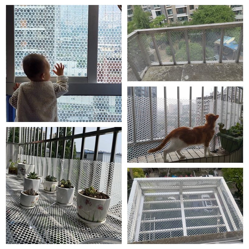 Lưới sinh sản màu đen, lưới nhựa, Lưới đệm chân，có thể được sử dụng cho ban công, v.v.