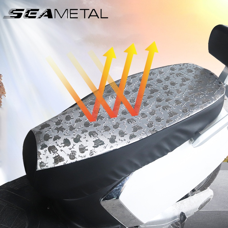 SEAMETAL Vỏ Bọc Yên Xe Máy Bằng Nhôm Phản Quang Chống Nước Chống Nắng Thông Dụng