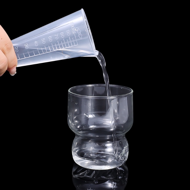 Cốc Đong Bằng Nhựa Trong Suốt Chất Lượng Cao 50 / 100ml
