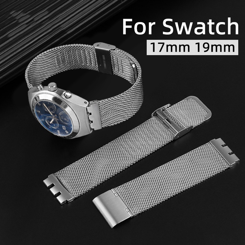 Dây Đeo Đồng Hồ Bằng Inox Milanese 17mm 19mm Chống Thấm Nước Phong Cách Doanh Nhân Cổ Điển Cho Nam Và Nữ