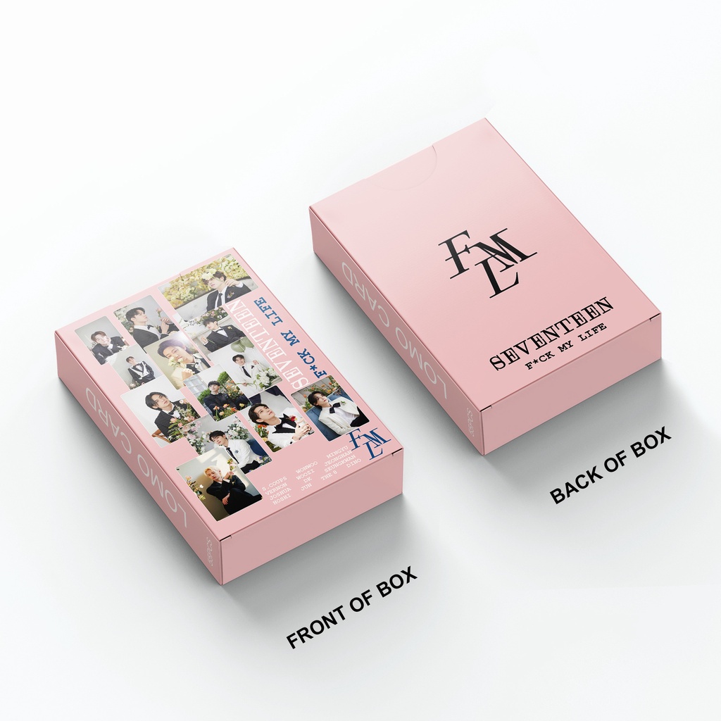 Hộp 55 Ảnh Lomo Card Nhóm Nhạc Seventeen F * CK MY LIFE