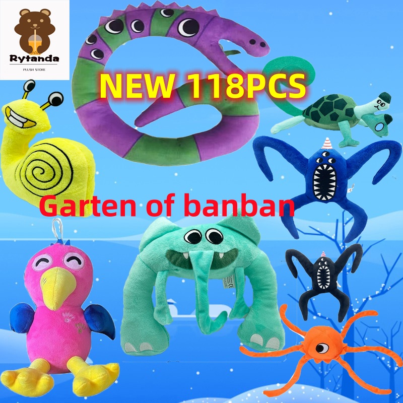 Rytanda Garten of banban long steve joe pigster Thú Nhồi Bông Hình Chú Heo Ngộ Nghĩnh Đáng Yêu Thú Nhồi Bông Hình Garten of Banban Mới Nhân Vật Jumbo Josh Hình Quái Vật Mềm Mại Trang Trí Halloween
