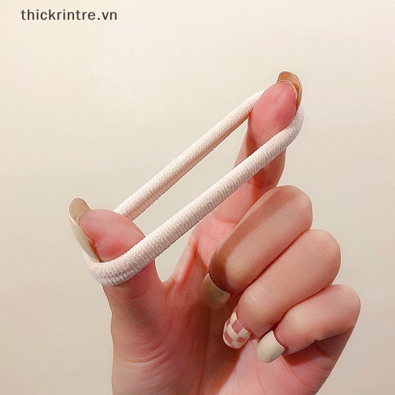 Set 20 Dây Buộc Tóc Cao Su Co Giãn In Họa Tiết Hoạt Hình Màu Kẹo Cho Nữ