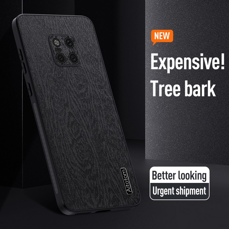 Bao Da Điện Thoại Họa Tiết Vân Gỗ Bảo Vệ Cho huawei mate 20 / mate 20 pro Ốp