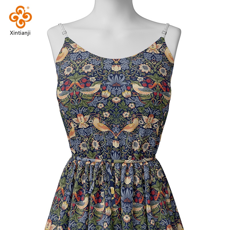 Tự Làm Handmade Hoa Nguyên Chất Cotton In Nhuộm Vải Morris Phong Cách Túi Quần Áo Trang Trí Cho Đệm TJ20455