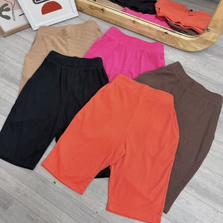 Quần Legging Ngố Bigsize Nữ Có Túi Lưng Chun Vải Thun Gân Co Giãn Thể Thao Q12