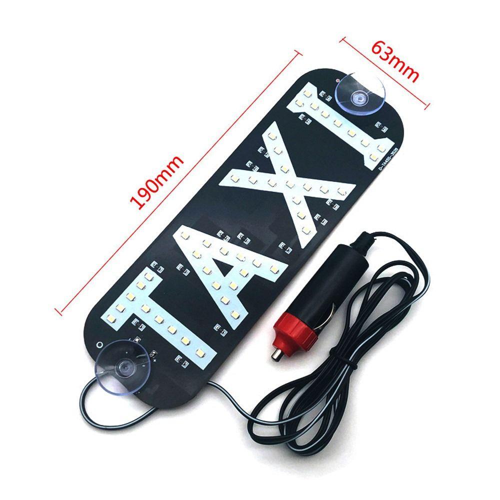 Đèn tín hiệu ô tô FANIELLAPOWELL, Bảng điều khiển 45SMD 2835 Đèn Taxi LED đầy màu sắc với tín hiệu công tắc Đèn báo tín hiệu Kính chắn gió Cab Đèn báo phụ kiện ô tô