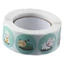 Nhãn dán nhãn TUYỆT VỜI, Cuộn nhãn dán tự dính 1 Inch, Thẻ phong bì nhãn tròn mèo Mini dễ thương