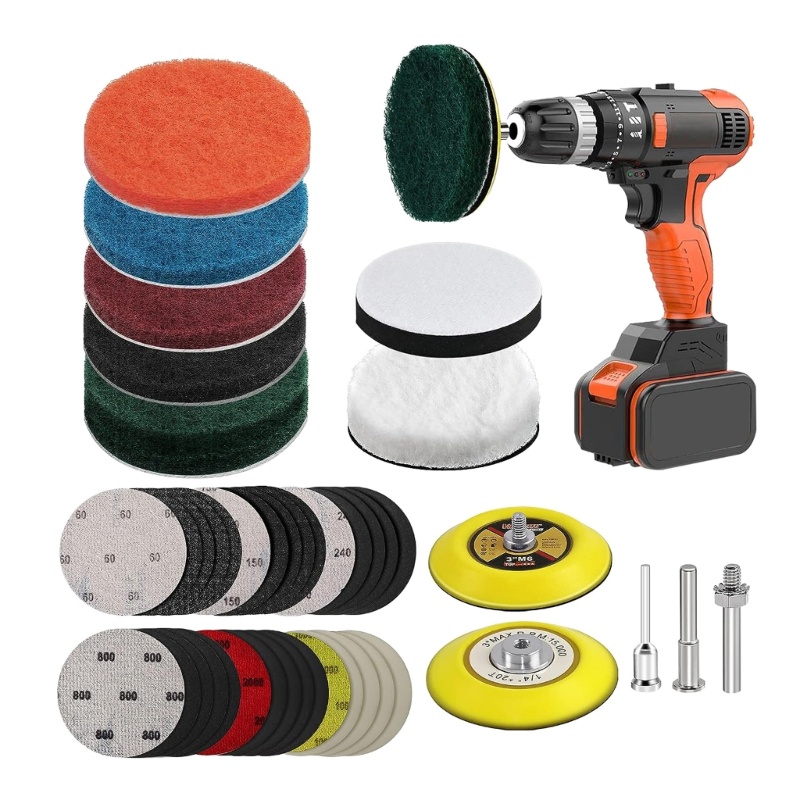 Bộ phục hồi đánh bóng đèn pha ô tô Jojo loại bỏ vết trầy xước và cải thiện độ an toàn 42 miếng