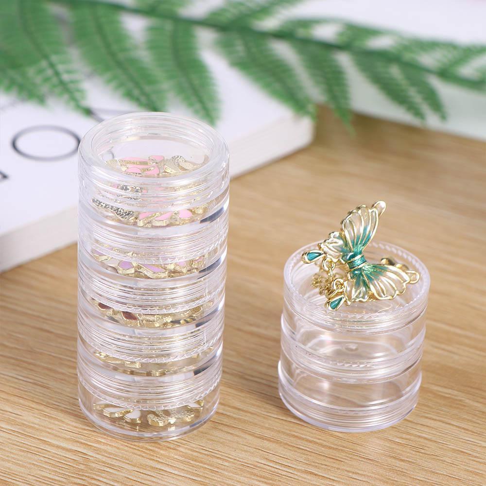 HARRIETT Nữ Hộp Đựng Trang Sức Tiện Lợi Thiết Thực Nhiều Lớp Vòng Cổ Hộp Bảo Quản Nhựa Trang Trí Hoàn Thiện Hộp Đựng Trang Sức Để Bàn