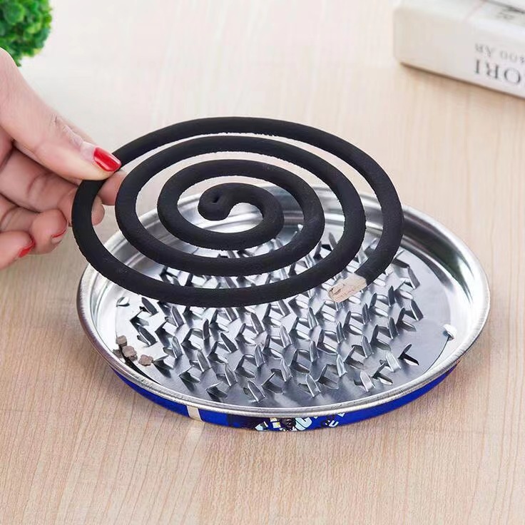 khay đựng nhang muỗi có nắp đậy an toàn Vật liệu thép không gỉ