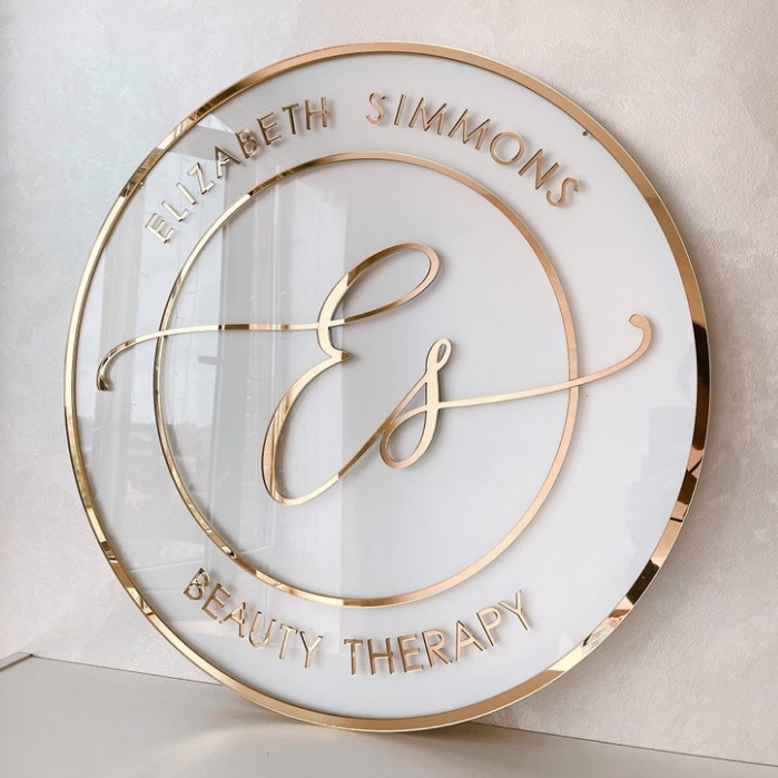 Bảng hiệu logo mica thiết kế theo yêu cầu chất liệu Alu cao cấp và led NEON phát sáng Decor