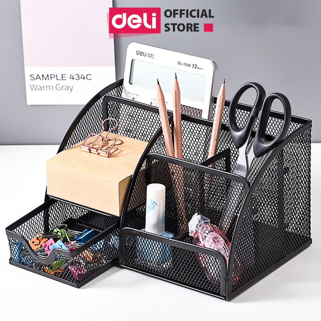 Giá sắt đựng tài liệu văn phòng để bàn Deli