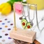 Bộ 2 Vòng cổ Mặt Hình Trái Bơ Dễ Thương Có Từ Tính