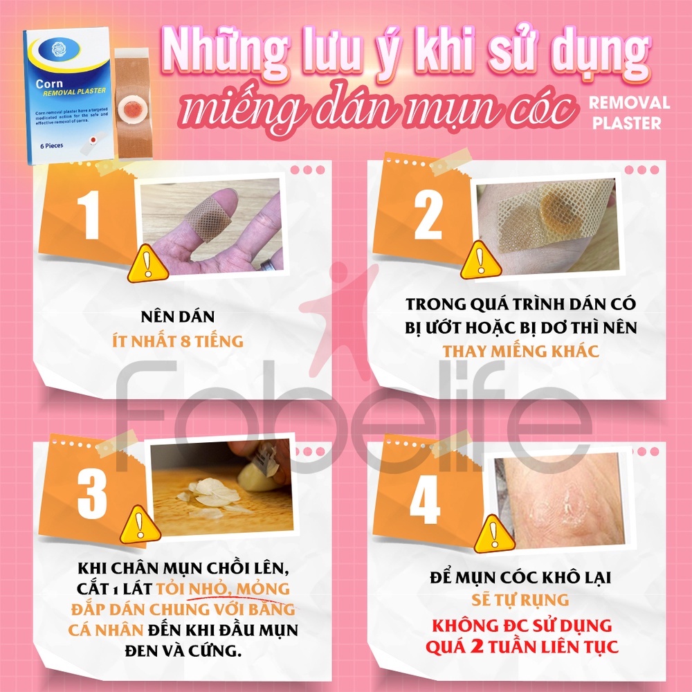 Miếng Dán Mụn Cóc Dứt Điểm Tại Nhà Từ Sau Hơn 1 Tuần - Corn plaster