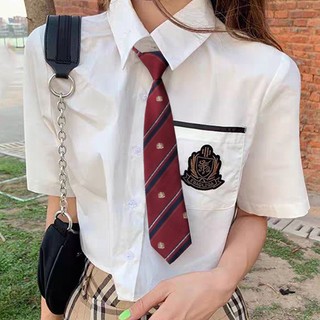Cà Vạt Họa Tiết Kẻ Sọc Phong Cách Nhật Bản Mới Cho Nam Nữ