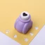 DARON Mini Giấy Puncher Rời Lá Tím Tông Đơ Giấy Thủ Công DIY Dụng Cụ Thêu Sò Mẫu Giáo Dập Nổi Đấm