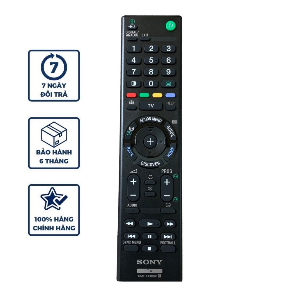 Điều khiển tivi sony chính hàng RMT-TX100P, mới 100%, remote sony ...