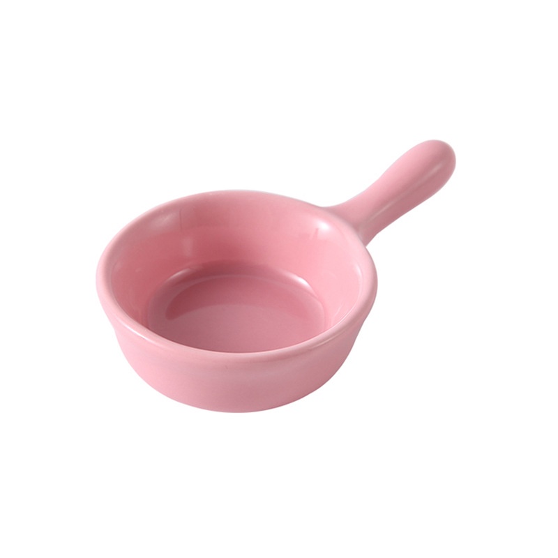 Đĩa Sứ Mini Đựng Nước Chấm / Cà Chua / Gia Vị Có Tay Cầm Kiểu Nhật Bản Sáng Tạo