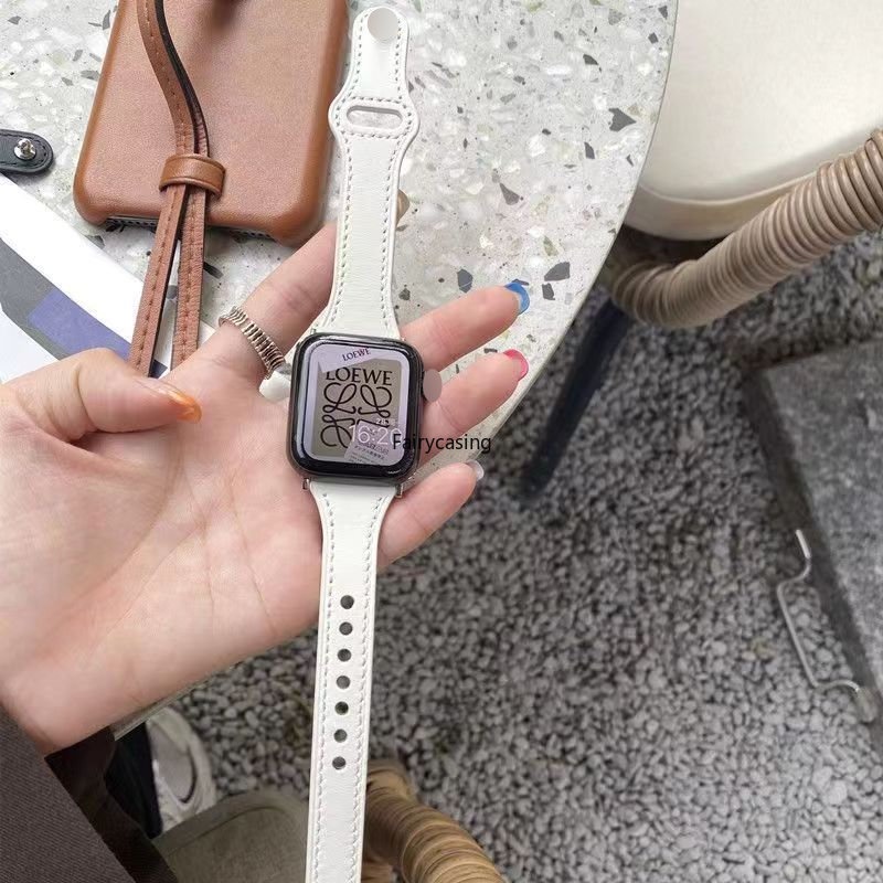 Dây Đeo Bằng Da 49mm 44mm / 42mm 40mm 38mm Cho iWatch Series 8 7 6 SE 5 4 3 2 1 45MM / 41MM