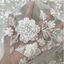 Vải gạc đính cườm Ngọc trai Sequin thêu DIY Váy cưới Vải