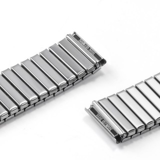 Dây Đeo Đồng Hồ Co Giãn Bằng Thép Không Gỉ Màu Đen / Bạc Kích Thước 16mm / 18mm