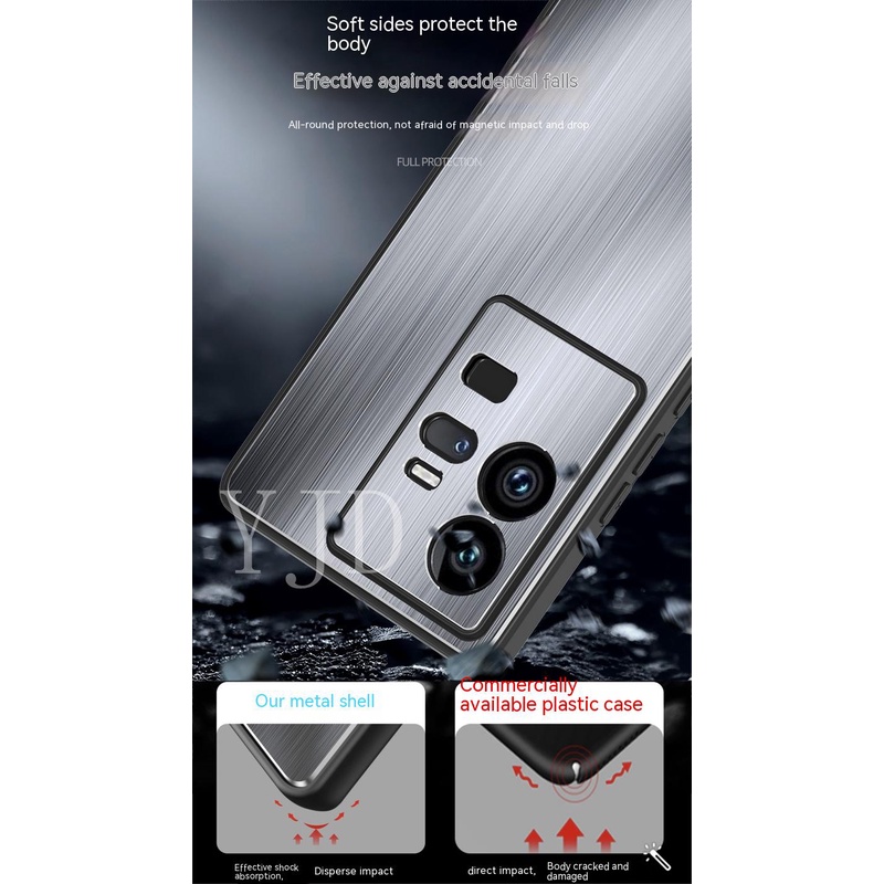 Ốp Lưng Kim Loại Chống Sốc Cho Vivo Y36 Y78 V29 Lite