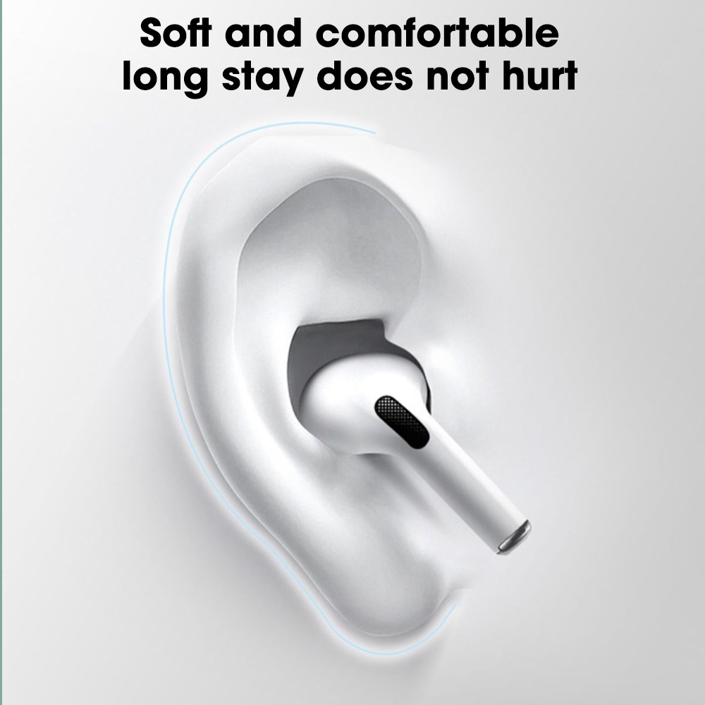 1 Cặp Nút Bọc Đầu Tai Nghe Bằng Cao Su Non Mềm Cách Âm Thay Thế Cho Airpods Pro 1 / 2