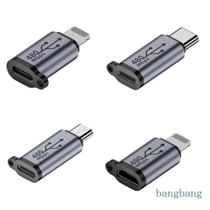 Đầu Nối Sạc Nhanh Chuyển Đổi Ổ Cắm iOS8pin Sang Cổng Cắm Type-C Micro USB 480Mbps 18W