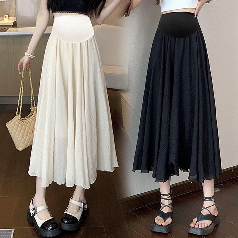 Đầm Cotton Lanh Mỏng Dáng Chữ a Thời Trang Mùa Hè Cho Mẹ Bầu