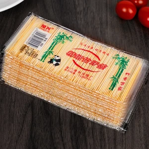 Set 5 bịch 230 tăm tre xỉa răng 2 đầu nhọn dùng 1 lần tiện lợi 6.5cm