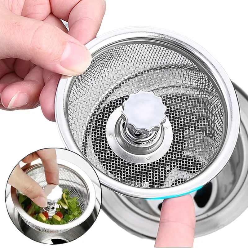 Lưới Lọc Rác / Cống Thoát Nước Bồn Rửa Chén / Phòng Tắm Bằng Thép Không Gỉ / Thay Thế Tiện Dụng