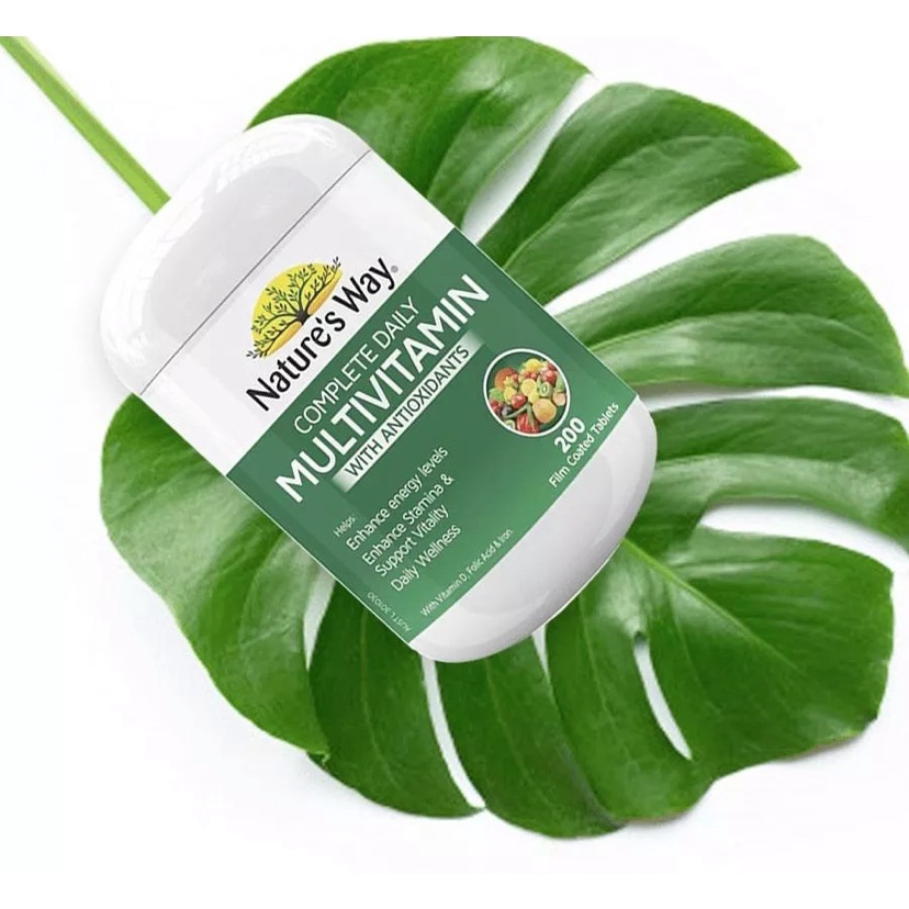 Vitamin tổng hợp và tảo biển Úc, Tảo xoắn Multivitamin Nature's way 200 viên