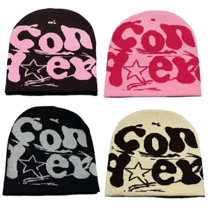 Mũ beanie dệt kim chữ GODD Y2K Cool Girls Mũ Jacquard ấm áp Mũ hoạt động thể thao Mũ nón