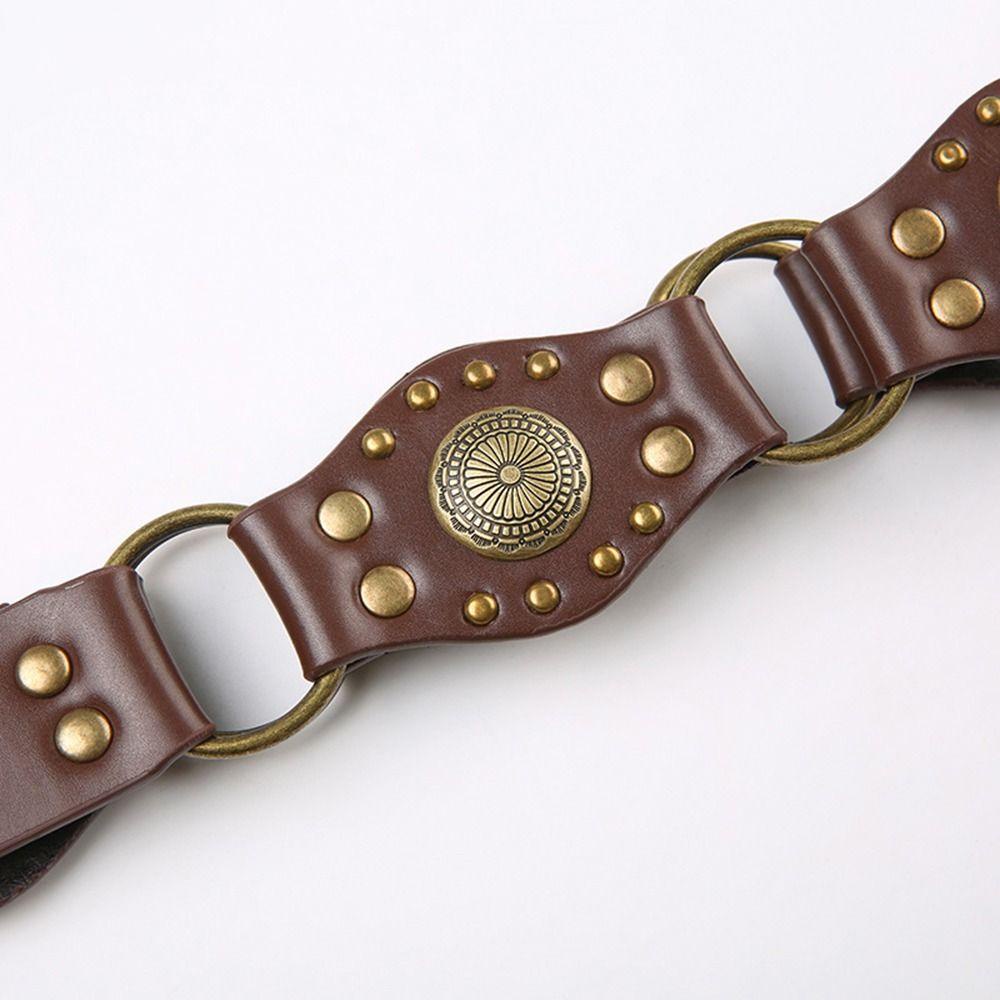 <![CDATA[Thắt lưng nữ da PU phong cách vintage Gothic Steampunk]]>