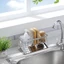 Gía inox 304 Khay đựng giẻ bồn rửa bát 2 tầng tiện lợi bằng inox siêu tiện lợi