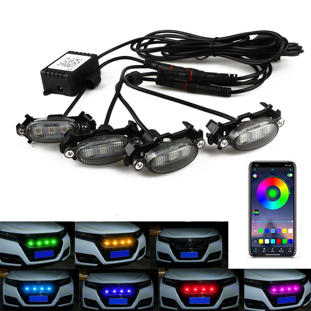 Bộ Đèn led Lưới Tản Nhiệt rgb Điều Khiển Bằng Ứng Dụng Nhiều Màu Sắc ...