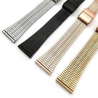 Dây Đeo Đồng Hồ Bằng Thép Không Gỉ 18mm 20mm 22mm Tháo Gỡ Nhanh Phong Cách Doanh Nhân Thời Trang Cho Nữ