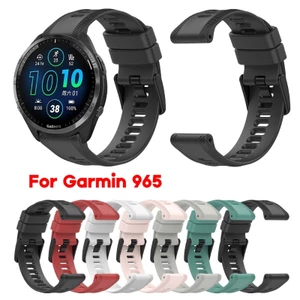 Dây đeo cổ tay silicon mềm WU cho Forerunner 965 Dây đeo chống trầy xước Vòng đeo tay