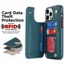 Ví Sang Trọng Khe Cắm Thẻ Bao Da Cho iPhone 17 Pro MAX 16 Plus Từ PU Flip Holder Vỏ Silicon Chống Sốc 15 Pro MAX 17 Air