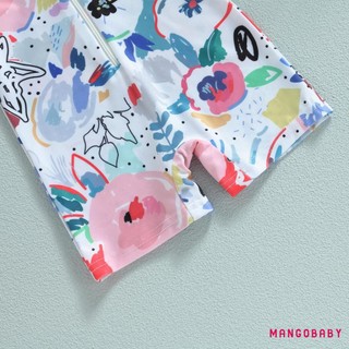 Mgg-baby Bé Gái Bé Trai Rash Guard Đồ Bơi Playsuit In Màu Nước Dây Kéo Tay Ngắn Chống Nắng Bộ Đồ Tắm