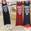 Phụ Nữ Modal Cotton Dài Váy Rời Áo vest Đầm Bộ Đồ Ngủ Đi Biển Không Tay Váy midi Mùa Hè