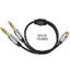 Cáp chia cáp âm thanh nổi BTM 3 5mm sang Dual 6 35mm cho máy tính xách tay đàn Guitar
