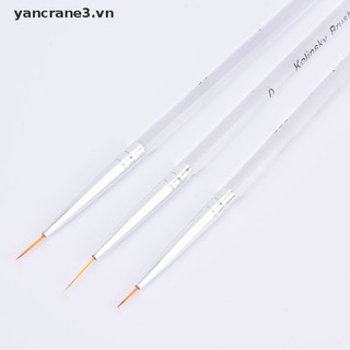 Bộ 3 Cọ Vẽ Trang Trí Móng Tay Nghệ Thuật DIY yancrane3.vn