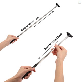 Dụng Cụ Gãi Lưng 5 Phần 20-68cm Bằng Kim Loại Màu Đen Tiện Dụng