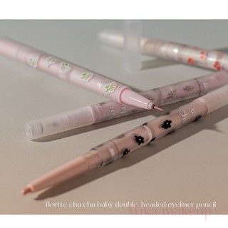 Phấn Mắt Kiêm Bút Kẻ Mắt Hai Đầu Kiêm Bắt Sáng Ánh Ngọc Trai Lấp Lánh Thương Hiệu Flortte