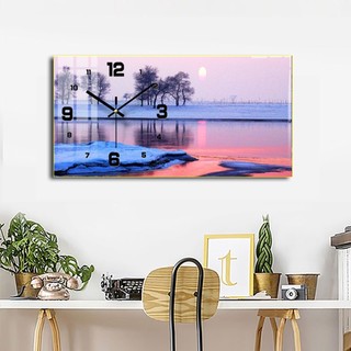 Tranh Đồng Hồ Treo Tường Phong Cảnh Thiên Nhiên - Tranh Tráng Gương Tri Ân Thầy Cô 20/11