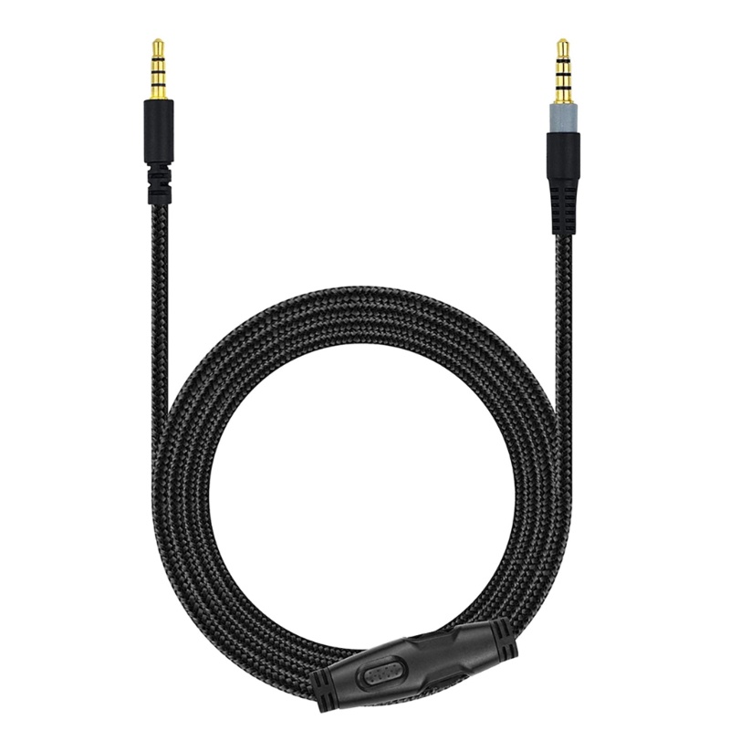 [3C] Cáp nối dài cáp bện cho cáp tai nghe đám mây HyperX với điều khiển âm lượng tắt tiếng Dây cáp Aux di động