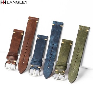 PANERAI Dây Đeo Đồng Hồ Bằng Da 18mm 20mm 21mm 22mm 23mm 24mm Phong Cách Vintage Cho Huawei